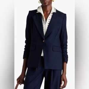 Veronica Beard, Battista Dickey Jacket, Sz 16, Navy w. Horn Button